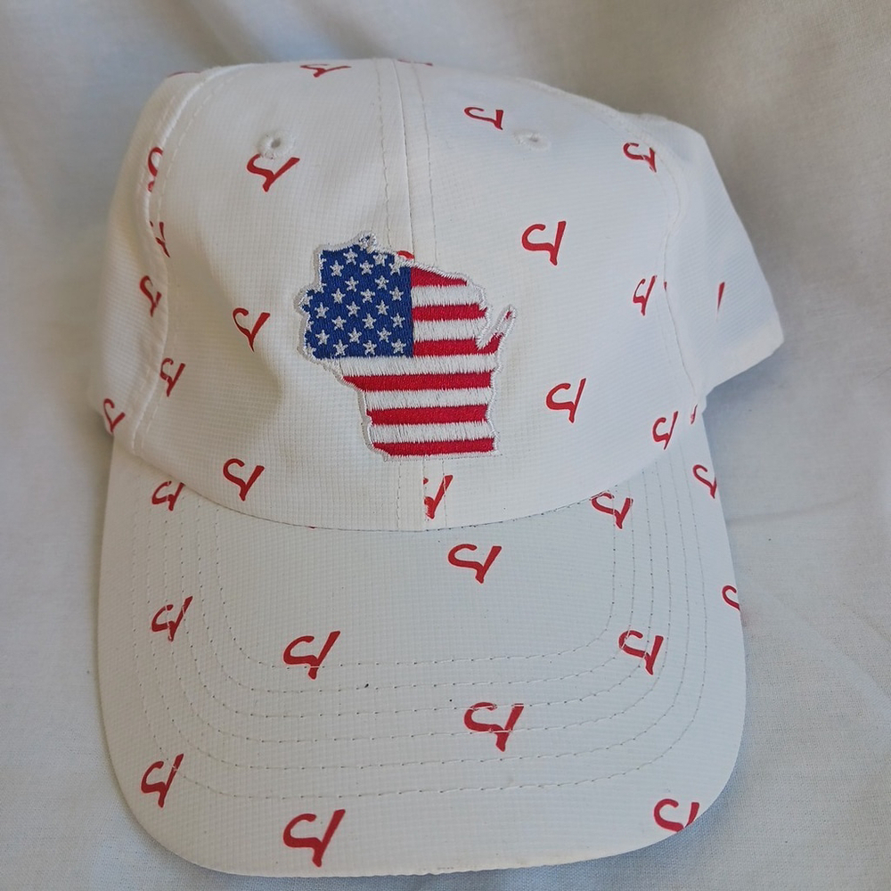 Imperial Headwear Golf Hat Wisconsin USA Logo